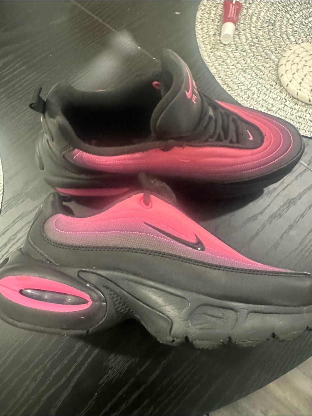 Nike Women’s Pink and Black Air Max Portal Sneakers